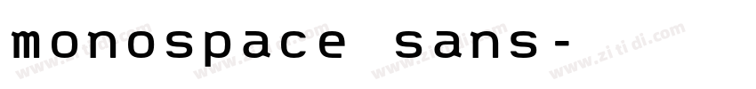 monospace sans字体转换